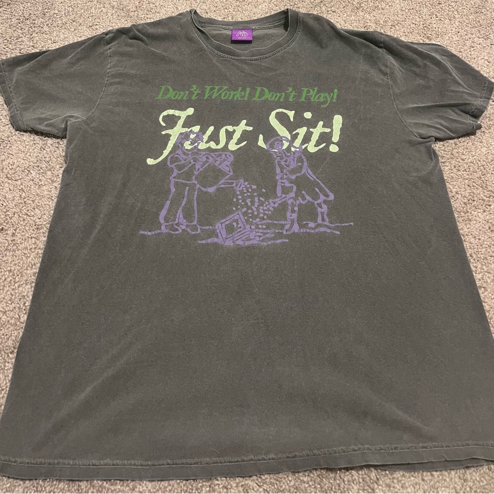 KO Dark Gray Don’t Work Don’t Play Just Sit XL T-Shirt